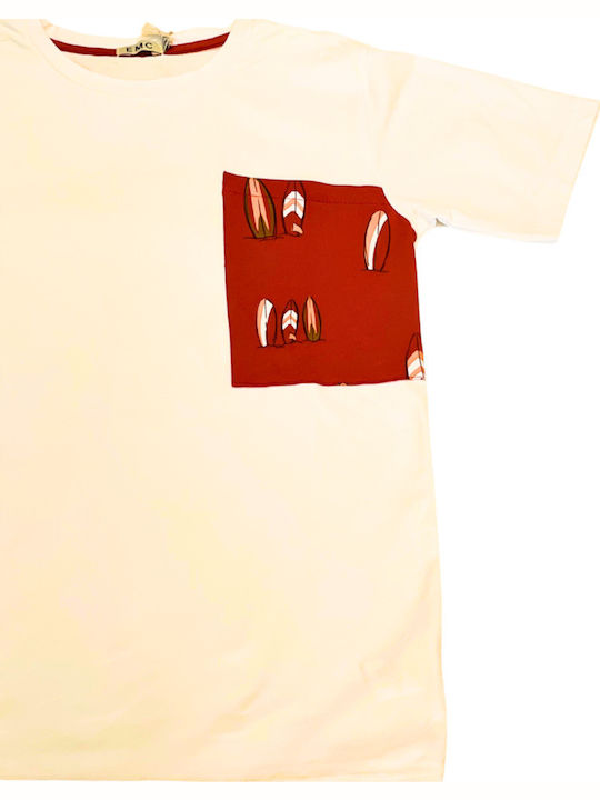 Kinder-Set mit Shorts Sommer 2Stück White - Orange