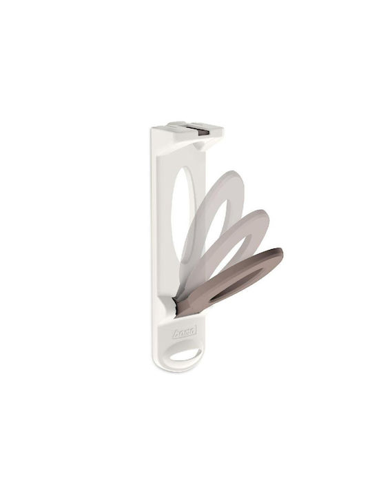 Bama Single Wall-Mounted Bathroom Hook ​2x2cm Cream/Brown