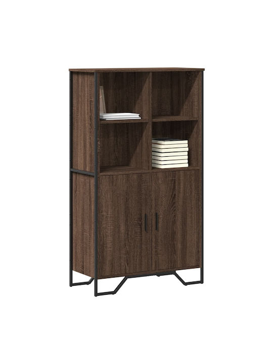 Brown Wooden Bookcase 79.5x35.5x137.5cm