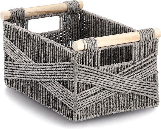 Zeller Aufbewahrungskorb Bamboo Gray 33x22x18cm 1Stück