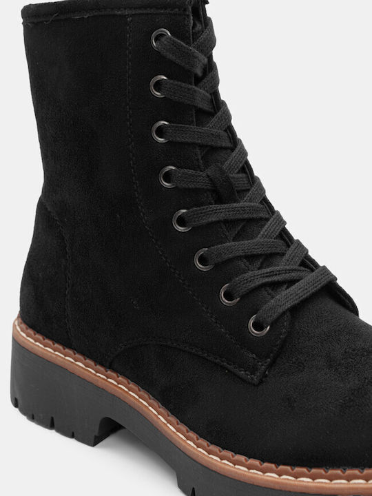 Luigi Suede Women's Ankle Boots Black