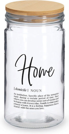 Vase Allgemeine Verwendung mit luftdichtem Deckel Glas Transparent 1000ml