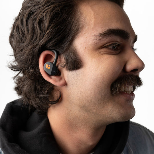 Skullcandy Push Play Active In-Ear Bluetooth-Freisprecheinrichtung Kopfhörer mit Schweißresistenz und Ladeetui Black/Orange