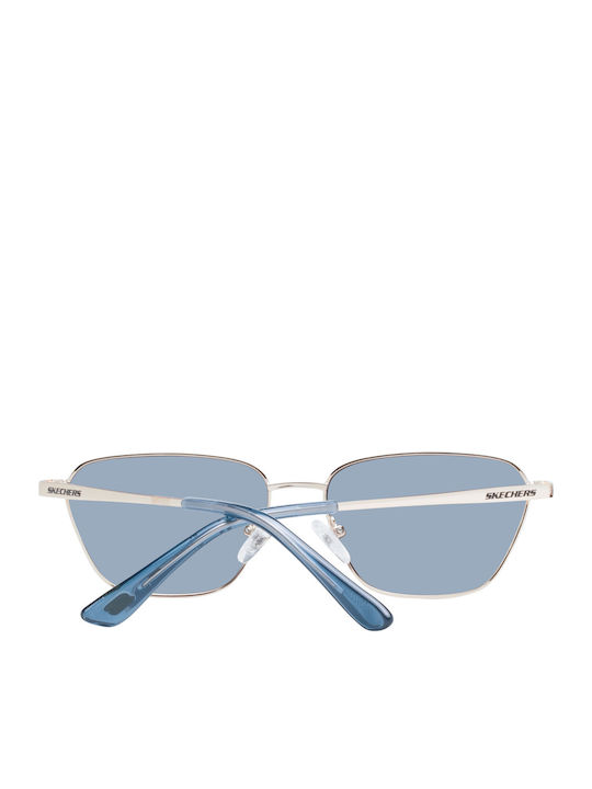 Skechers Men's Sunglasses with Silver Metal Frame and Blue Lens SE6272 5532D