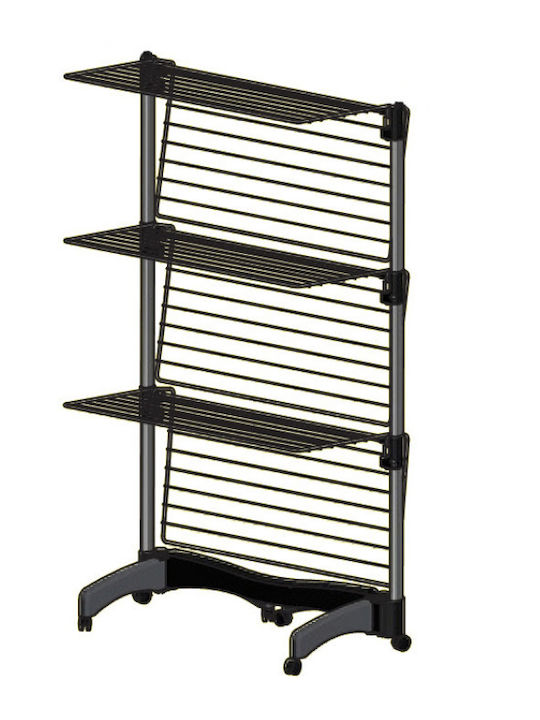 Filplast Aluminum Folding Floor Clothes Drying Rack with Hanging Length 40m