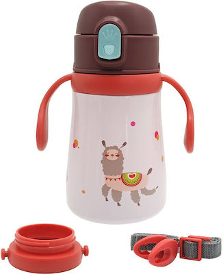 Finelife Kinder Trinkflasche Thermos Rostfreier Stahl mit Strohhalm Fine Life 360ml