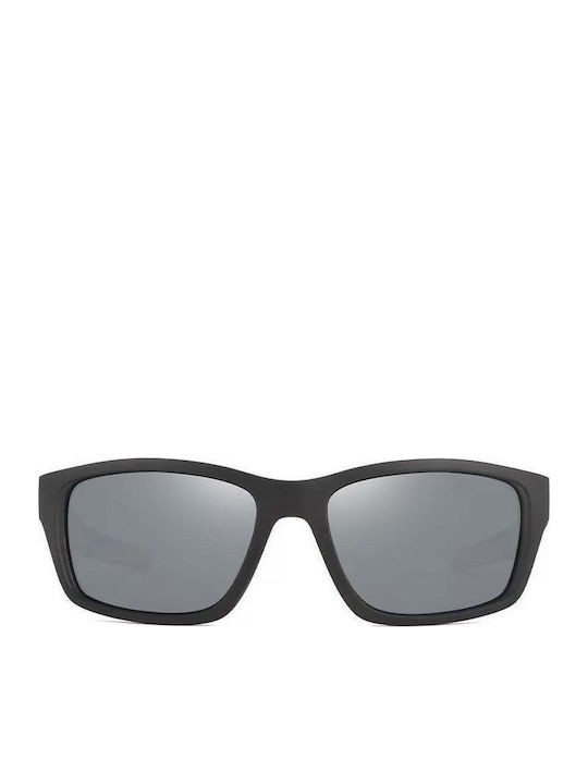Polareye Sunglasses Μαύρα with Acetate Frame & Gray Lens