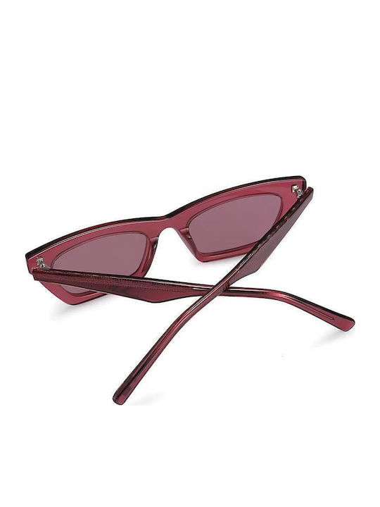 Polareye Sunglasses Κόκκινα with Acetate Frame & Red Lens