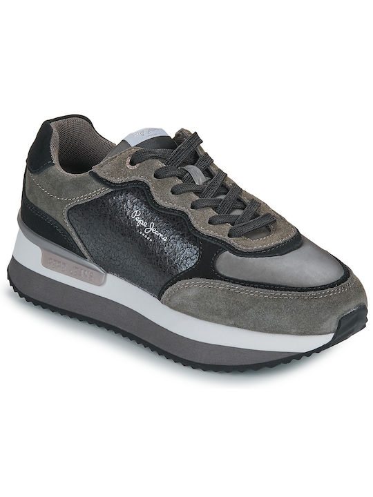 Pepe Jeans Rusper Stars Damen Sneakers Gray