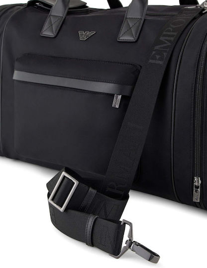 Emporio Armani Σακ Βουαγιάζ Μαύρο από Δερματίνη
