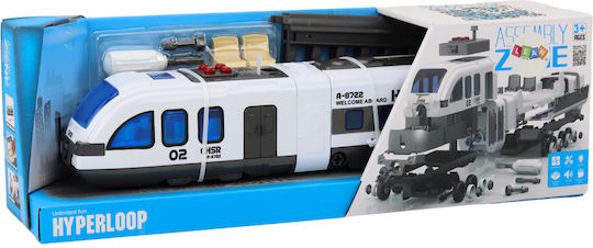 Lean Toys Σετ με Τρενάκι με Ήχο και Φως Passenger Train Turning Tracks για 3+ Ετών