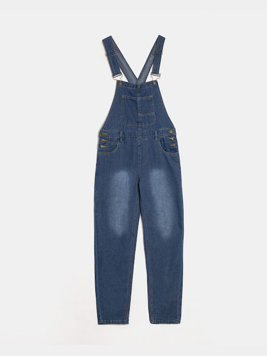 Denim-Overall Träger Blau Blau