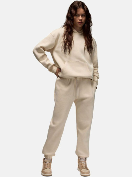 Pantaloni de Trening cu elastic Fleece Bej