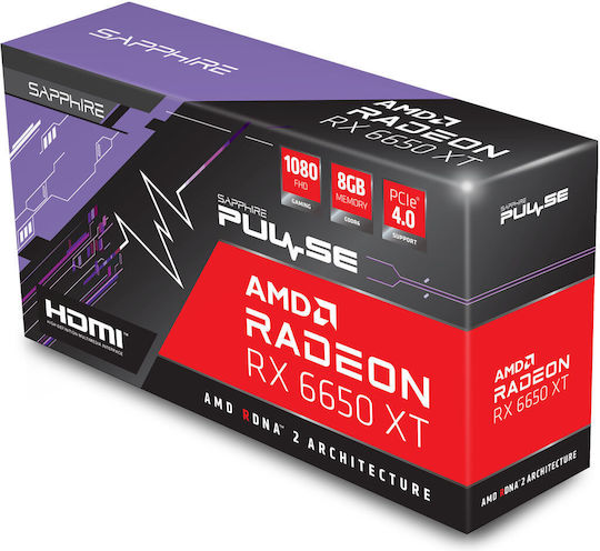 Sapphire Radeon RX 6650 XT 8GB GDDR6 Pulse Κάρτα Γραφικών