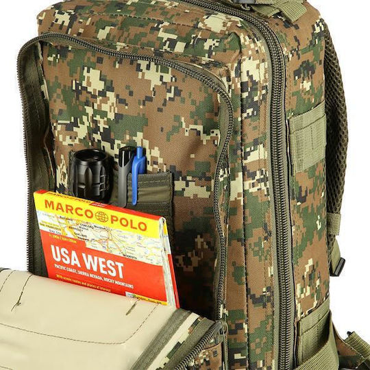 Nils Στρατιωτικό Σακίδιο Πλάτης Woodland Πράσινο 30lt