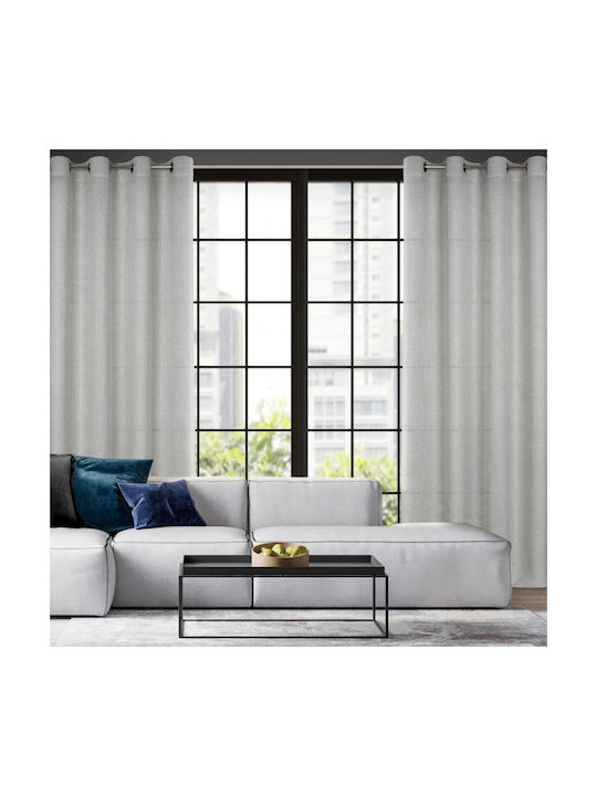 Eurofirany Vorhang mit Grommet Cindy Gray 140x250cm