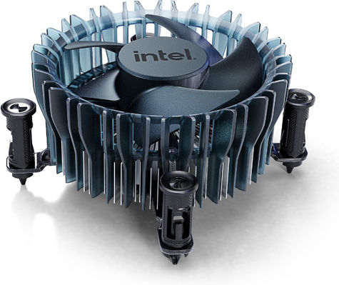 Intel Laminar RM1 CPU Cooling Fan for 1700 Socket Blue