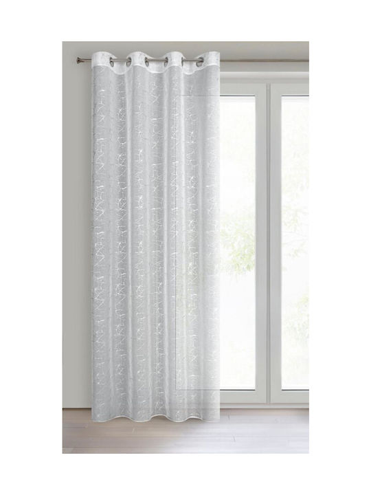 Eurofirany Завеса с Копчета Reva Бяла 140x250бр