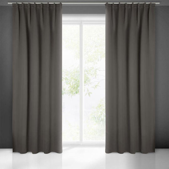 Eurofirany Milan Συσκότισης με Τρέσα Γκρι 140x300εκ.