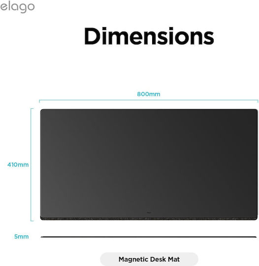 Elago EDESK-MAGMAT-BK Mouse Pad Μαύρο