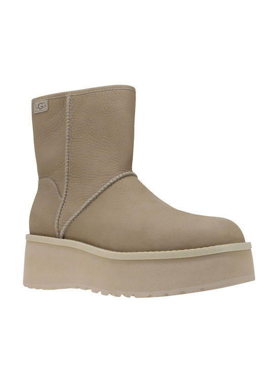 Ugg Australia Leather Women's Boots Gray