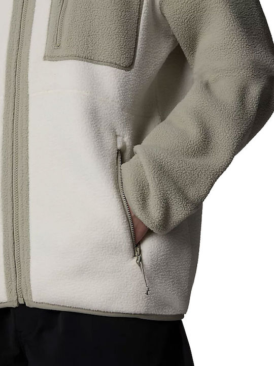 Men's Fleece Cardigan Khaki