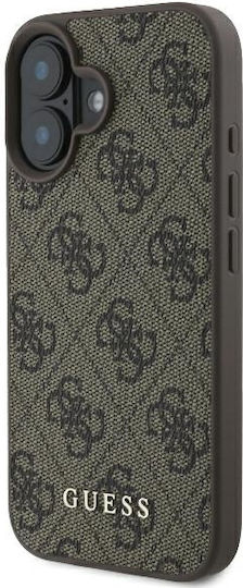 Guess 4g Classic Back Cover Plastic Brown (iPhone 16 Plus)