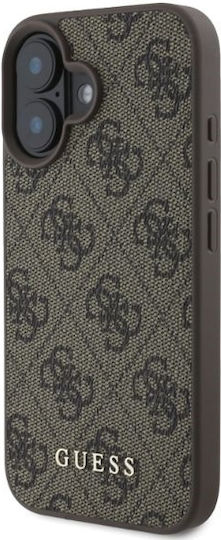 Guess 4g Classic Back Cover Plastic Brown (iPhone 16)