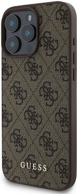 Guess 4g Classic Back Cover Plastic Brown (iPhone 16 Pro)