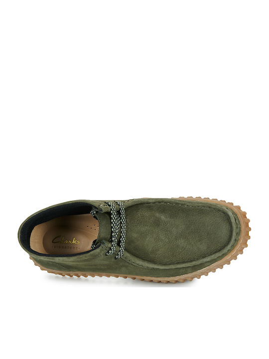Torhill Moss Leather Women's Ankle Boots Khaki