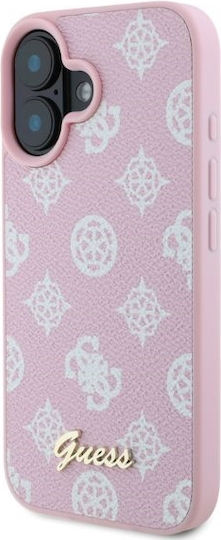 Guess Peony Script Back Cover Plastic Pink (iPhone 16, Guess)