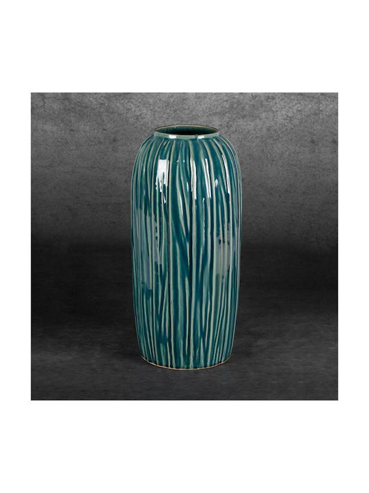 Eurofirany Vază Decorativă Ceramică Verde 17x45cm 1buc