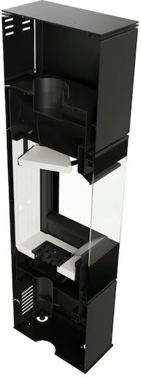 Kratki REN/S/P/BLACK Κεραμική Ξυλόσομπα Μαύρη