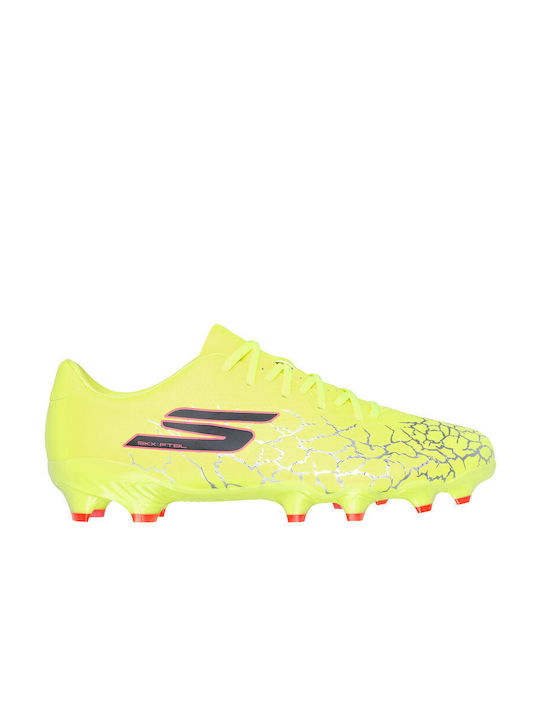 Skechers FG Scăzut Pantofi de Fotbal cu crampoane Galbene