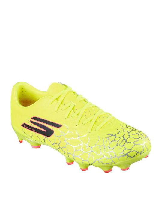 Skechers Gold Go Soccer FG Ποδοσφαιρικά Παπούτσια με Τάπες FG Κίτρινα