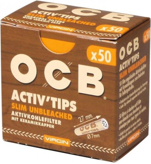 Ocb Filtertips Aktivkohle 7mm 50x1Stk