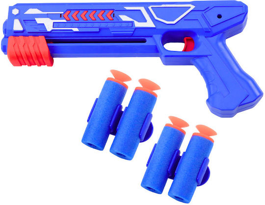 Lean Toys 2in1 Dart Gun Airplane Launcher Kids' Pistol Blue 26cm