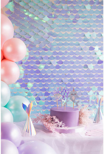 PartyDeco Photo Booth Prop για Party με Θέμα "Γοργόνα" από Πλαστικό PAN2H-004J