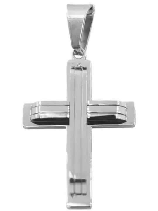 Bode Herren Kreuz aus Stahl mit Kette