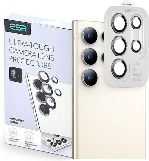 ESR Lens Protector Camera Protection Tempered Glass Black for the Galaxy S24 Ultra