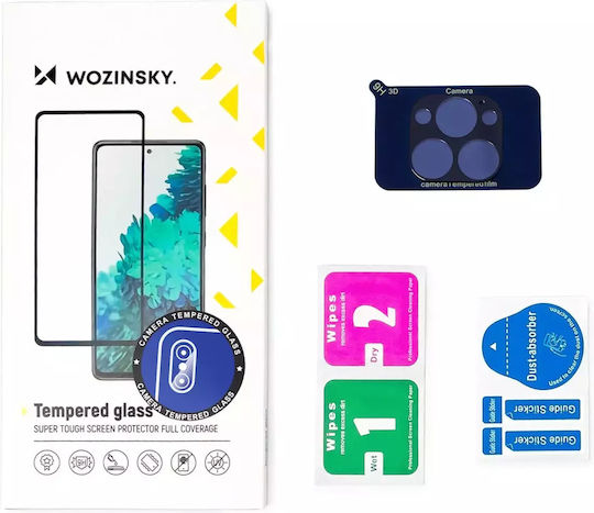 Wozinsky Full Kameraschutz Gehärtetes Glas Black für das iPhone 15 Pro