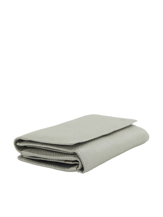 Large Leather Women's Wallet Classic with RFID Gray