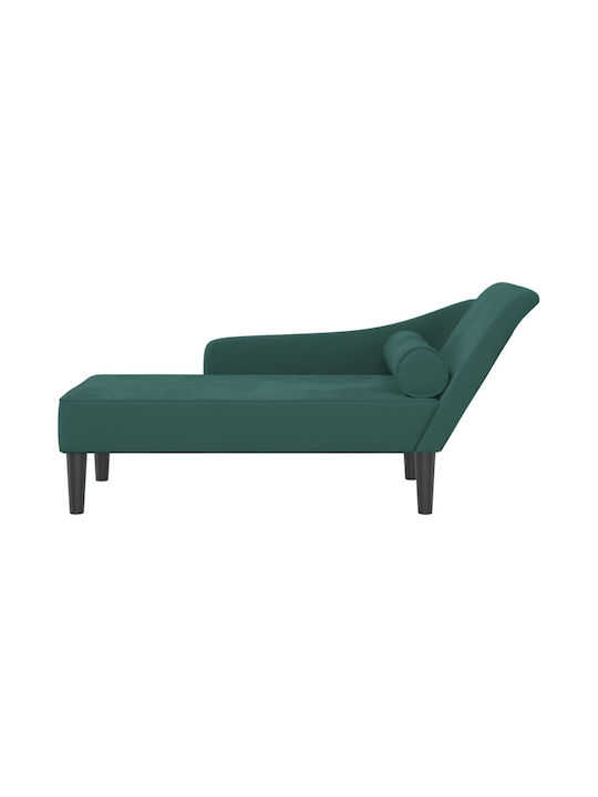 Recliner Catifea Verde L141xW55.5xH66.5cm
