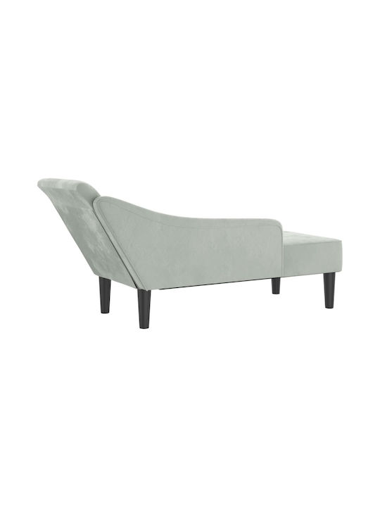 Velvet Recliner Gray