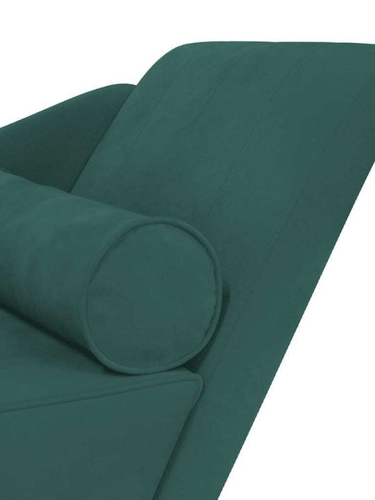 Recliner Catifea Verde L141xW55.5xH66.5cm