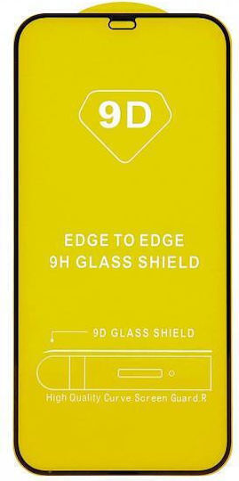 9D Vollflächig gehärtetes Glas Schwarz (Galaxy A50 / A30s)