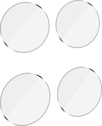 3MK 4 Pack Lens Protection Προστασία Κάμερας Tempered Glass Διάφανο για το Vivo X80 Pro