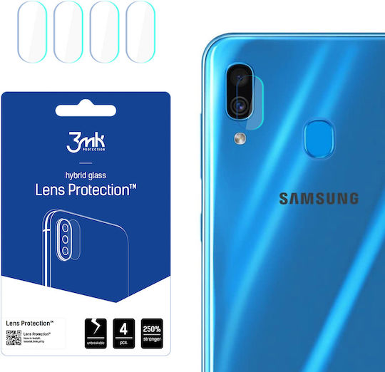 3MK Lens Protection 4pcs Προστασία Κάμερας Tempered Glass Διάφανο για το Galaxy A30