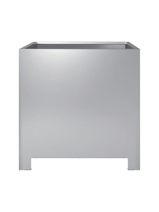 vidaXL Градински Комплект 2 Сандъчета Silver