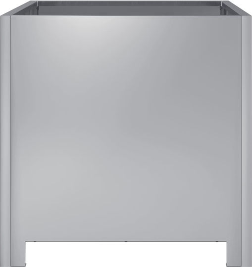 vidaXL Grădină Set 2 Jardiniere Metalice Silver